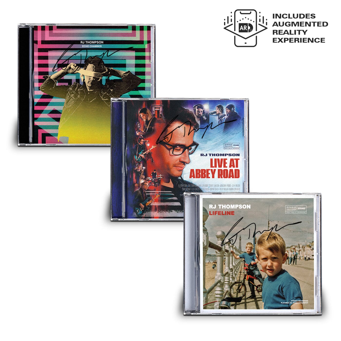 [SIGNED] Lifeline + Echo Chamber + Live at Abbey Road CD Bundle | RJ Thompson