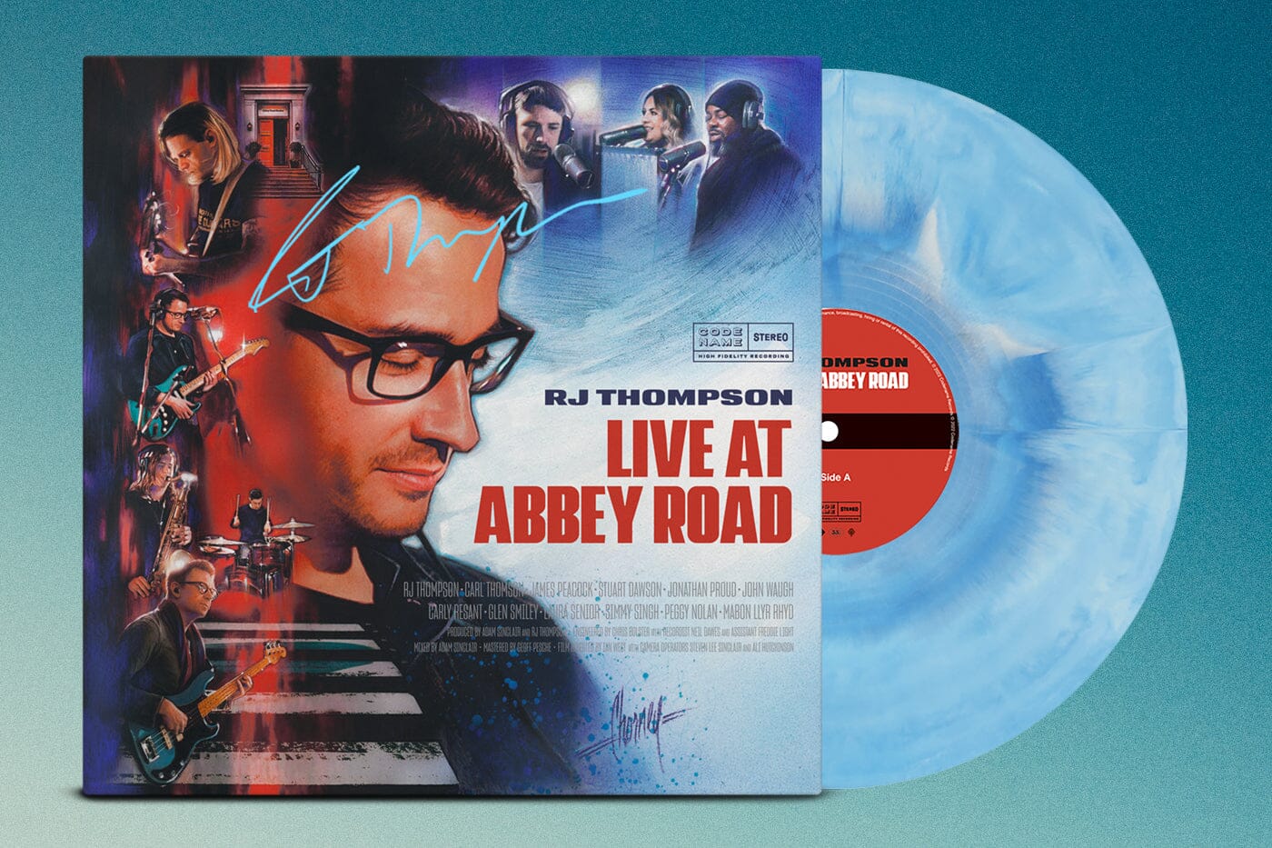 Live at Abbey Road - Signed LP (Blue) | RJ Thompson